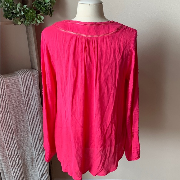 Cato hot pink hi low blouse - Picture 5 of 6